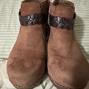 Dansko brown Ankle Boots with Braided Strap